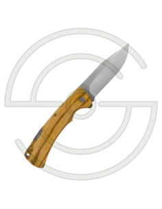 COUTEAU PLIANT - LAME 90MM - MANCHE BOIS DE ZEBRANO - ANNEAU POUR DRAGONNE | SHOOTINGSHOP ARMURERIE MODERNE