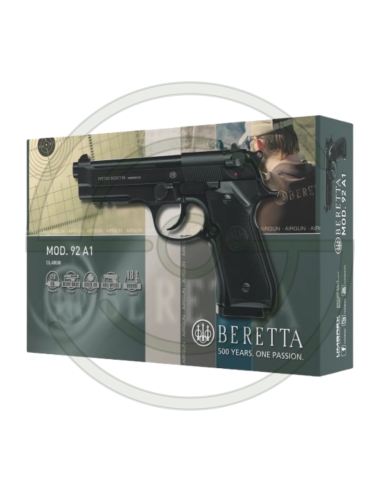 PIST. CO2 BERETTA M92 A1 CANON 5" BRONZÉ CAL. 450 | SHOOTINGSHOP ARMURERIE MODERNE