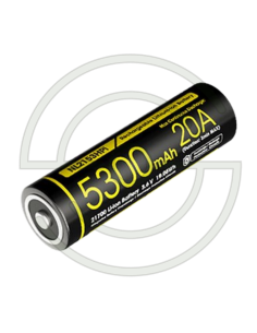BATTERIE RECHARGEABLE 21700I LI-ION HAUTE PERFORMANCE - CAPACITE 5300MAH - 3,6V | SHOOTINGSHOP ARMURERIE MODERNE