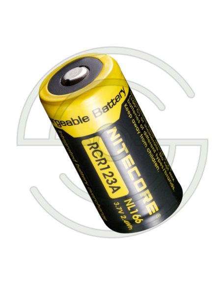 ACCUS LI-ION RCR123A - 650MAH - 3.7V - 2,4WH | SHOOTINGSHOP ARMURERIE MODERNE