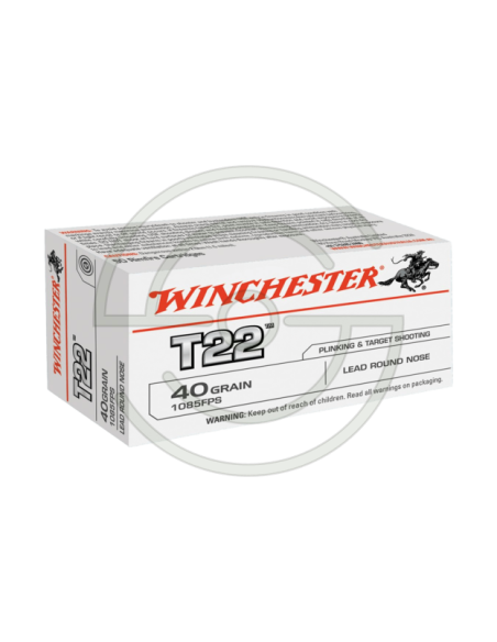 Cartouches Winchester T22 — Calibre .22 LR | Armurerie Moderne Shooting Shop