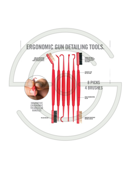 SET DE NETTOYAGE PICS ET BROSSES ACCU-GRIP | SHOOTINGSHOP ARMURERIE MODERNE